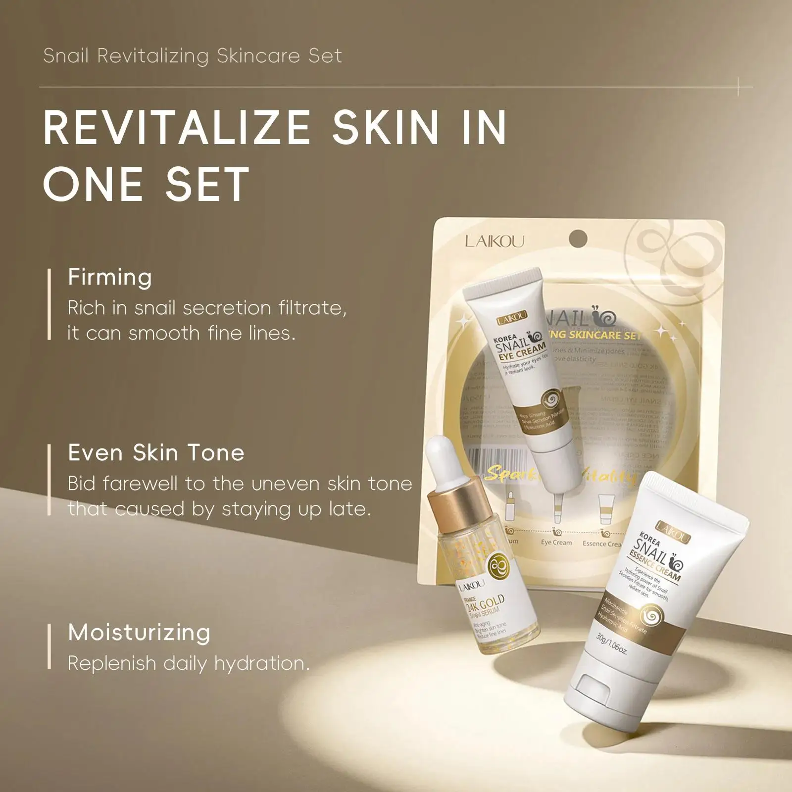 Sérum réparateur d'escargot do - Luxury Gold Skincare avis et prix