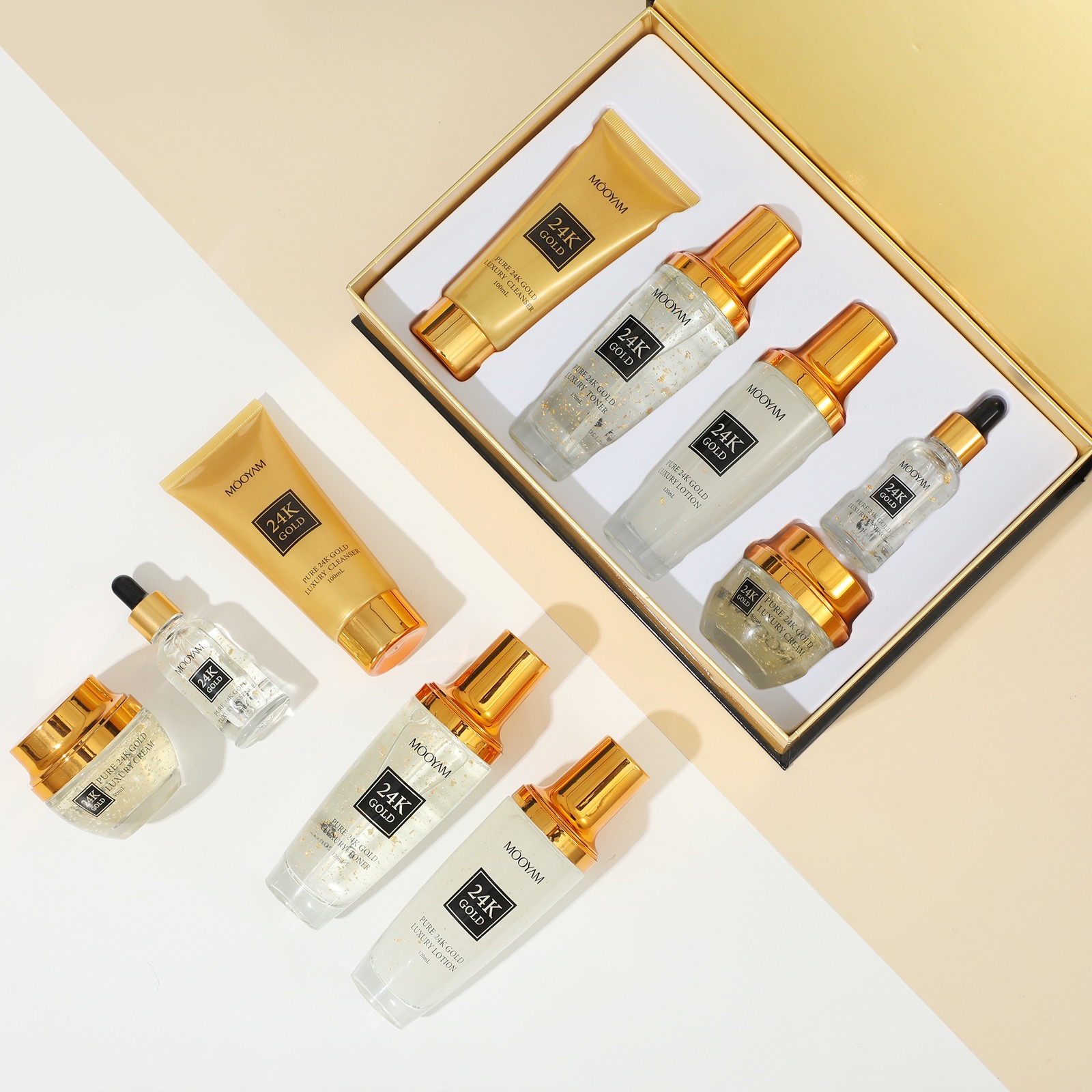 Ensemble hydratant de luxe en  - Luxury Gold Skincare avis et prix