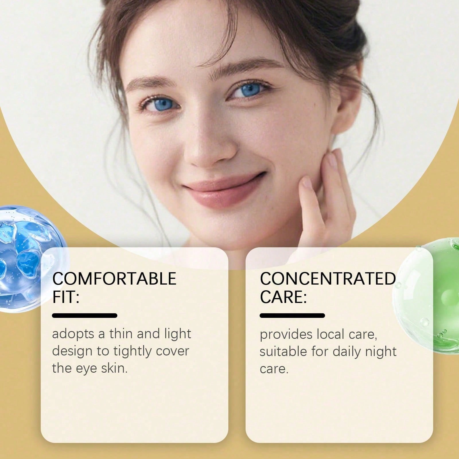 Masque pour les yeux en or 24  - Luxury Gold Skincare avis et prix