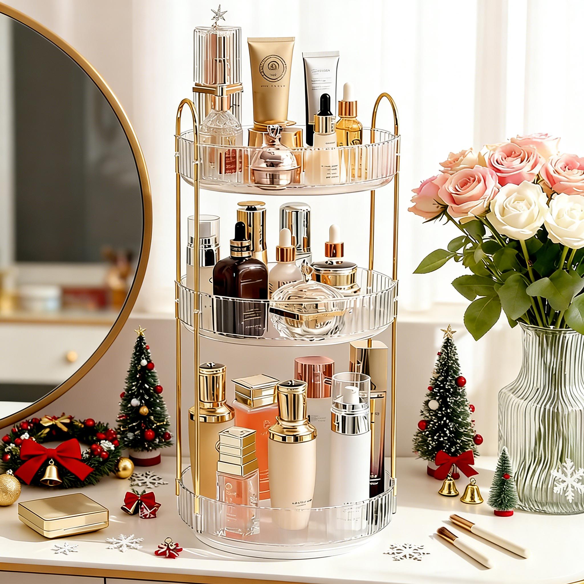 Organisateur Cosmétique Transp - Luxury Gold Skincare avis et prix
